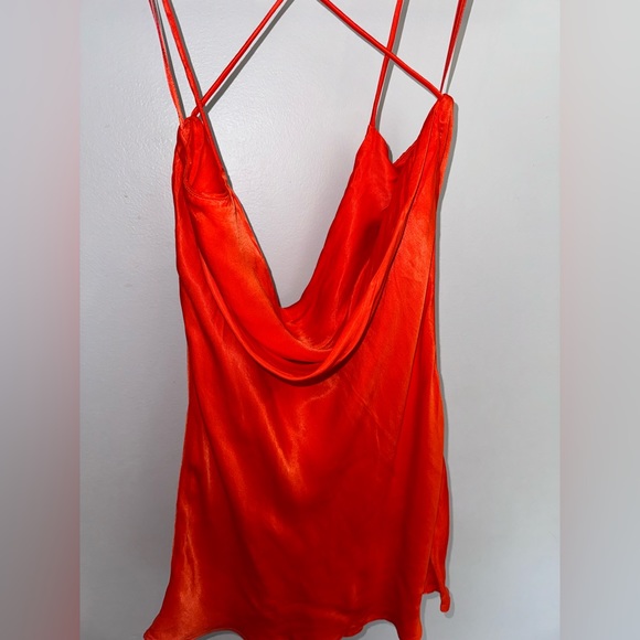 Zara Satin Short Dress - Picture 2 of 4